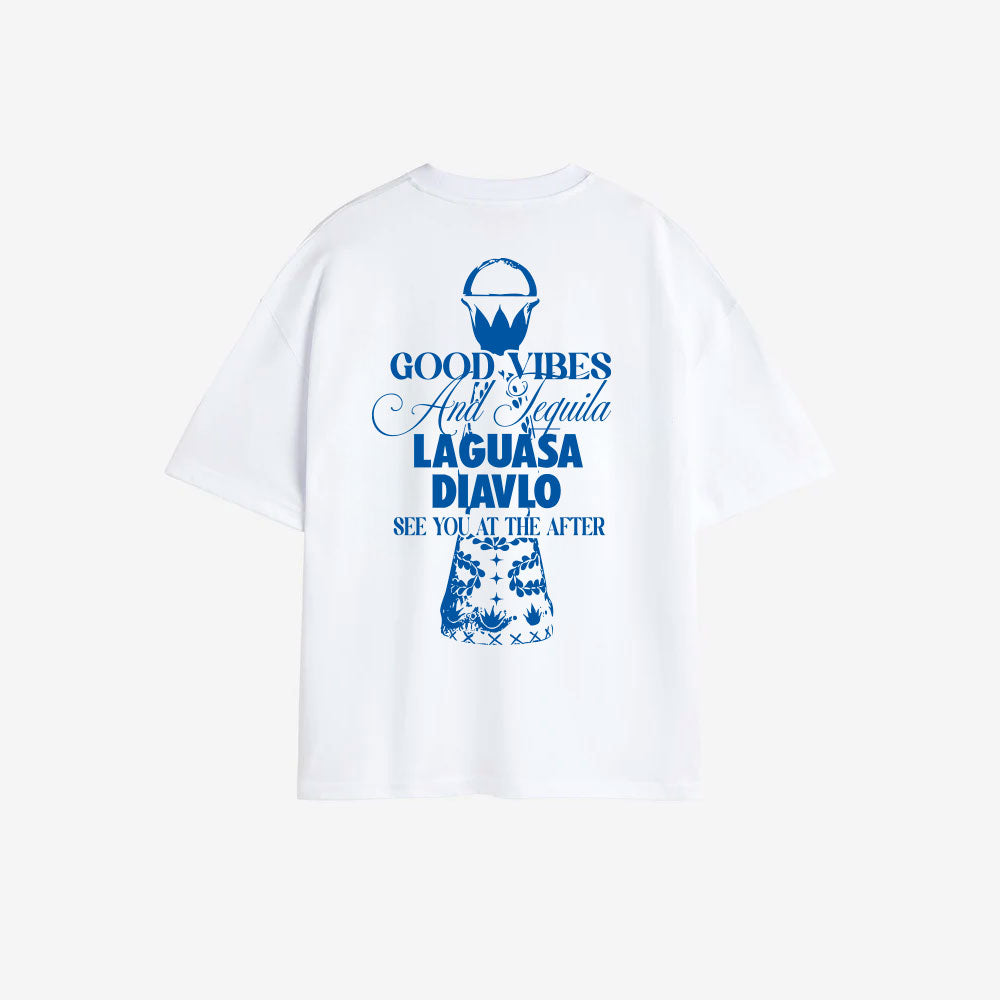 Camiseta Good Vibes and Tequila - Diavlo x LaGuasa