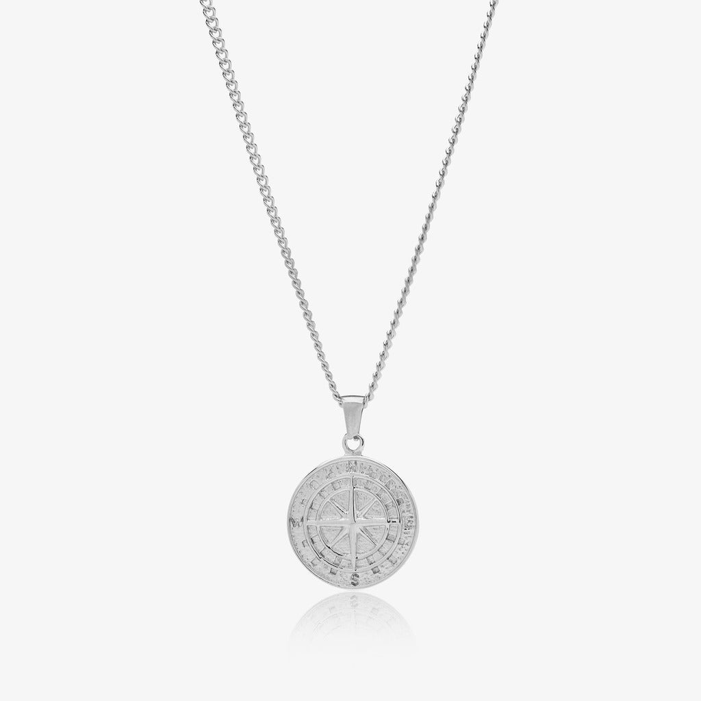 Colgante Diavlo Brujula Oro Blanco 18K