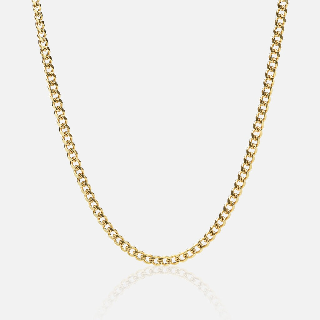 Cadena Diavlo Cuban Gold 4 Mm