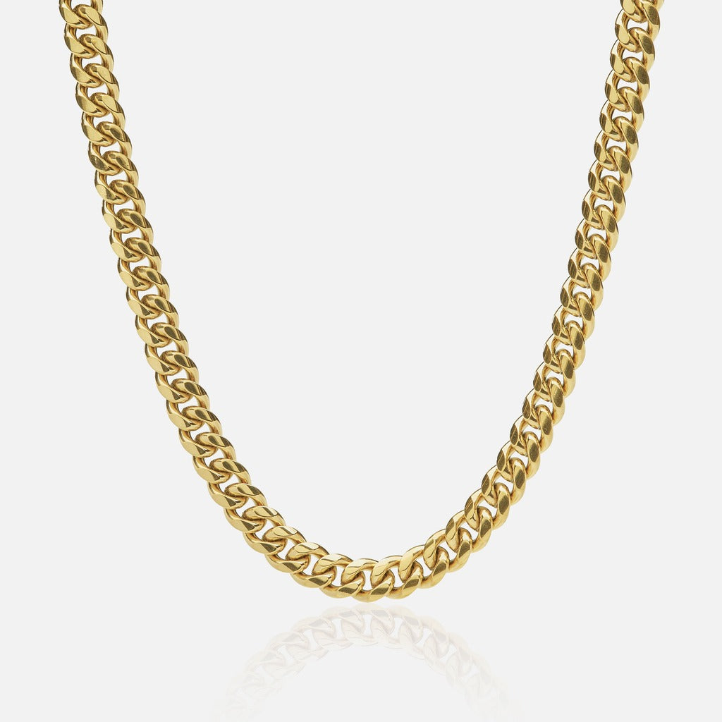Cadena Diavlo Cuban Gold 8 Mm