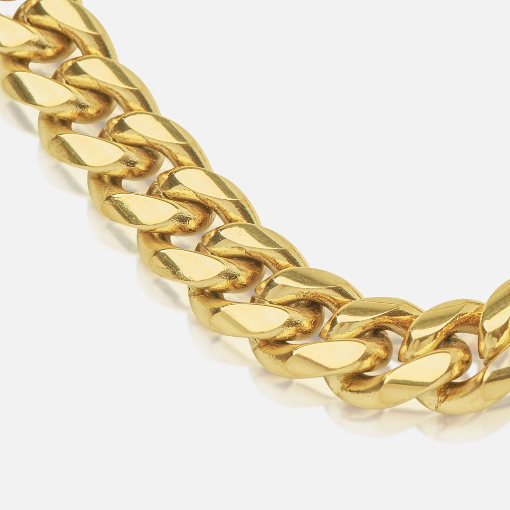 Cadena Diavlo Cuban Gold 8 Mm