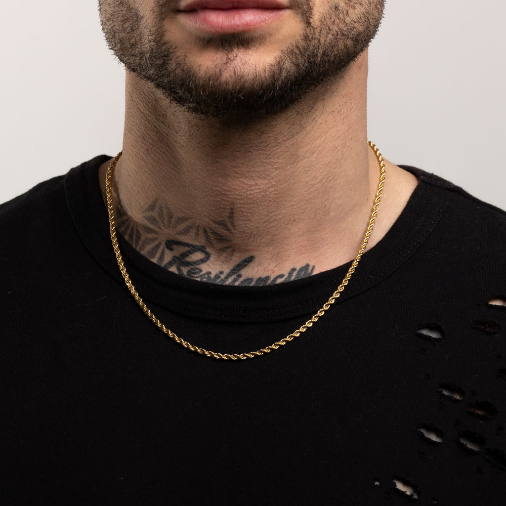 Cadena Diavlo Rope Gold 3 Mm