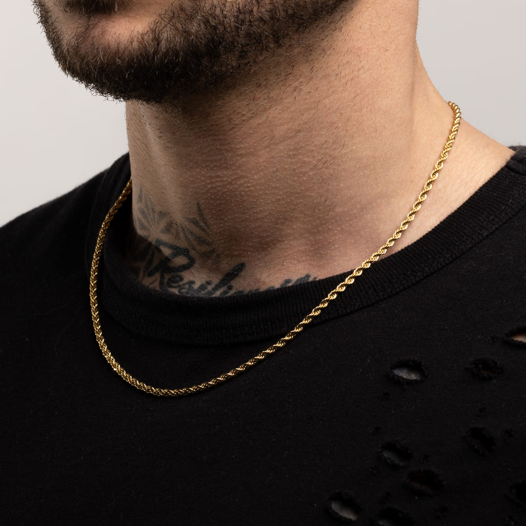 Cadena Diavlo Rope Gold 3 Mm