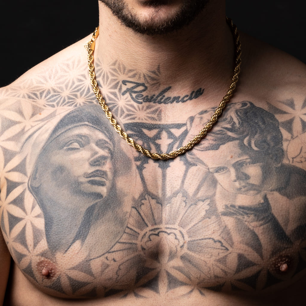 Cadena Diavlo Rope Gold 6 Mm