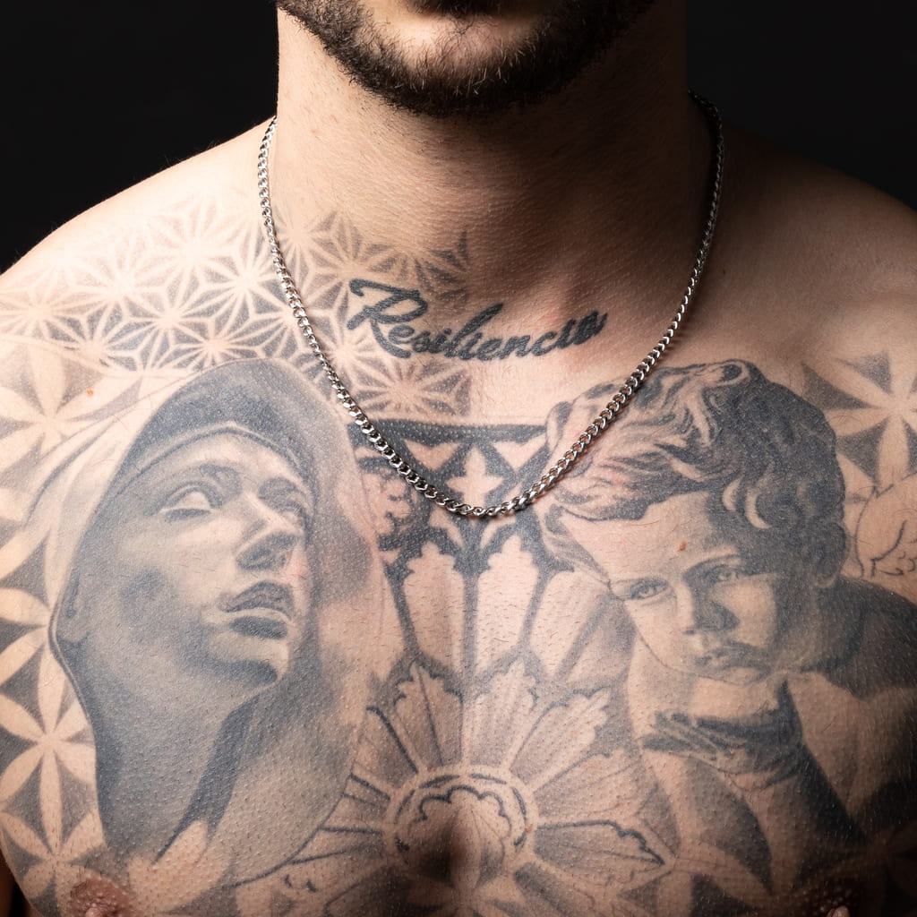 Cadena Diavlo Cuban 4 Mm Oro Blanco 18K