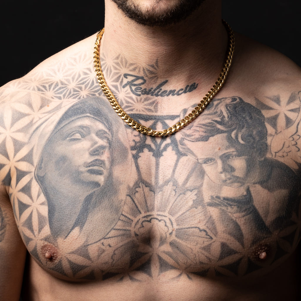 Cadena Diavlo Cuban Gold 8 Mm