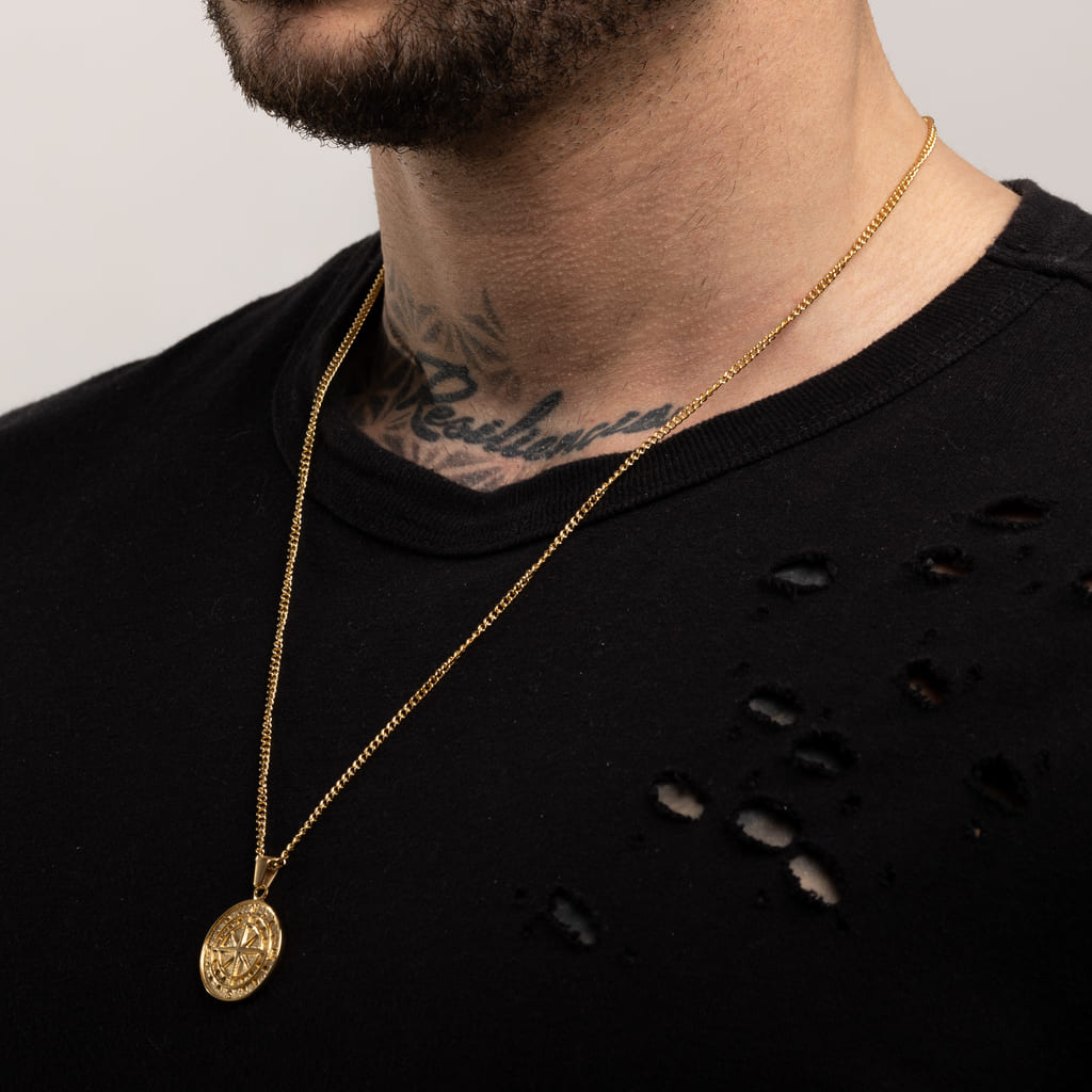 Colgante Diavlo Brujula Gold