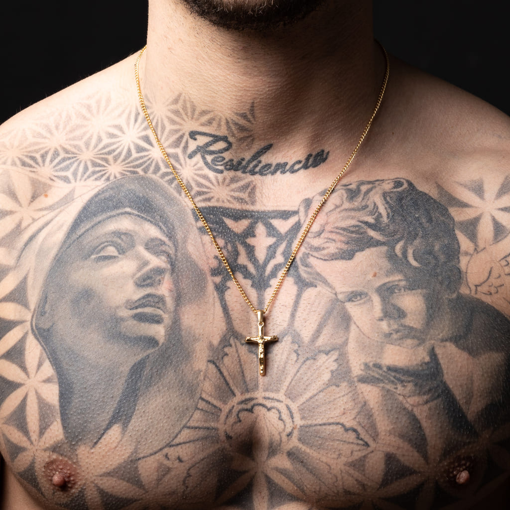 Colgante Diavlo Cruz Gold