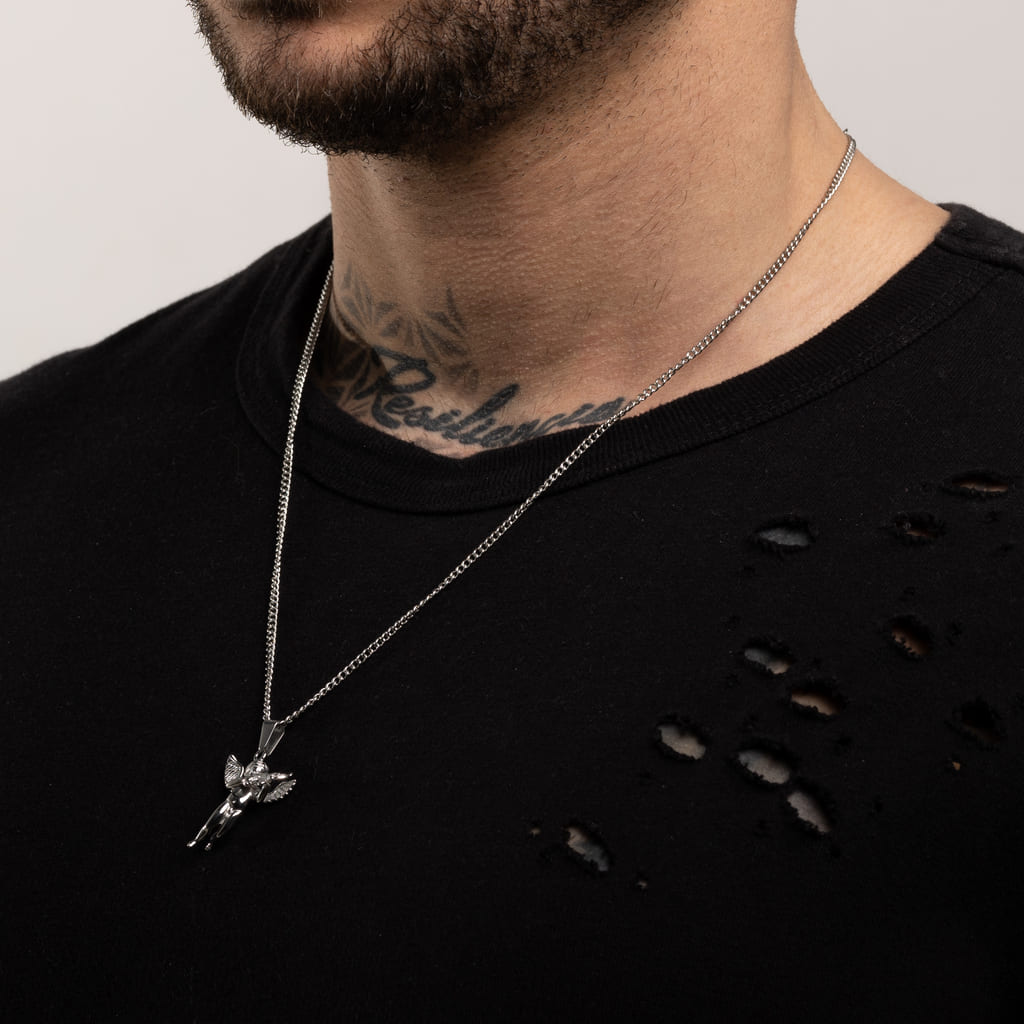 Colgante Diavlo Cupido Ak Oro Blanco 18K