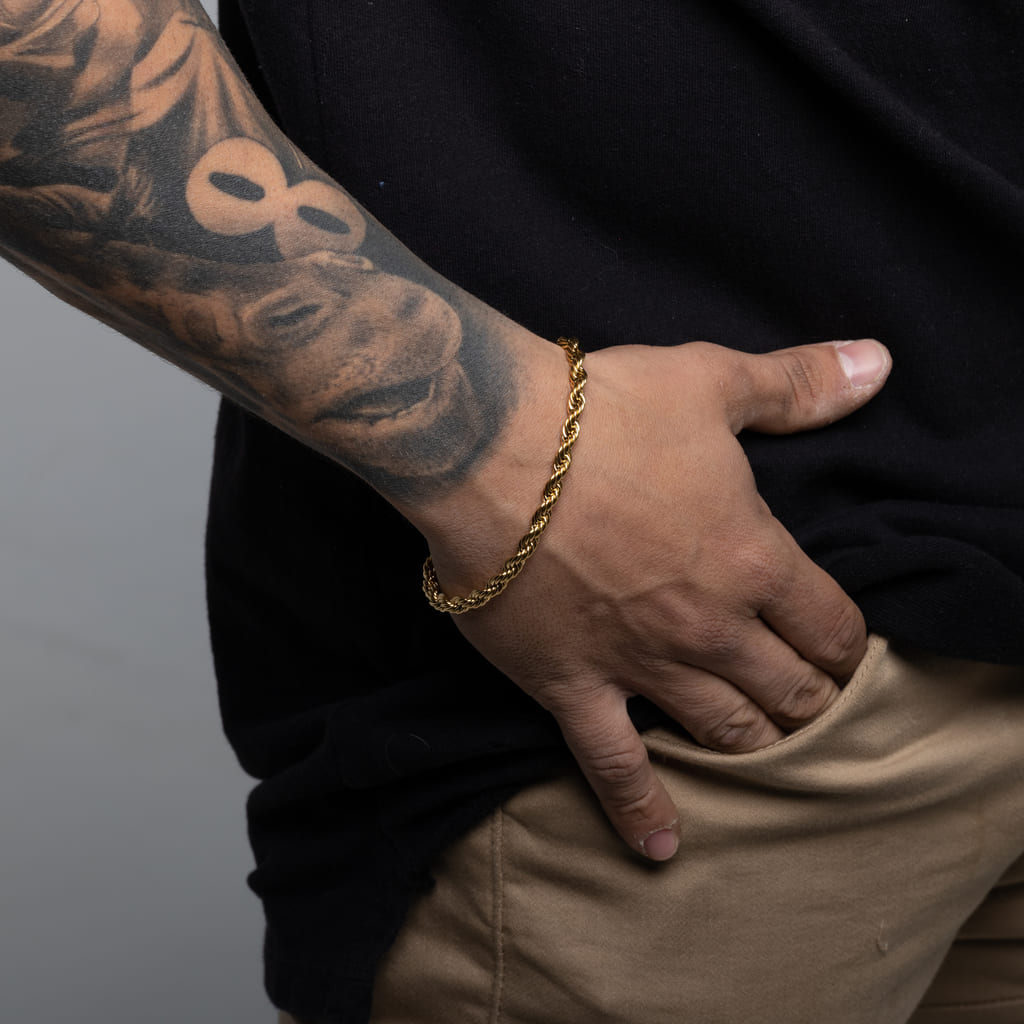 Pulsera Diavlo Rope Gold 5 Mm