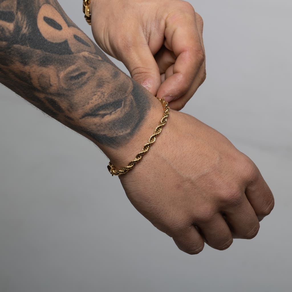 Pulsera Diavlo Rope Gold 5 Mm