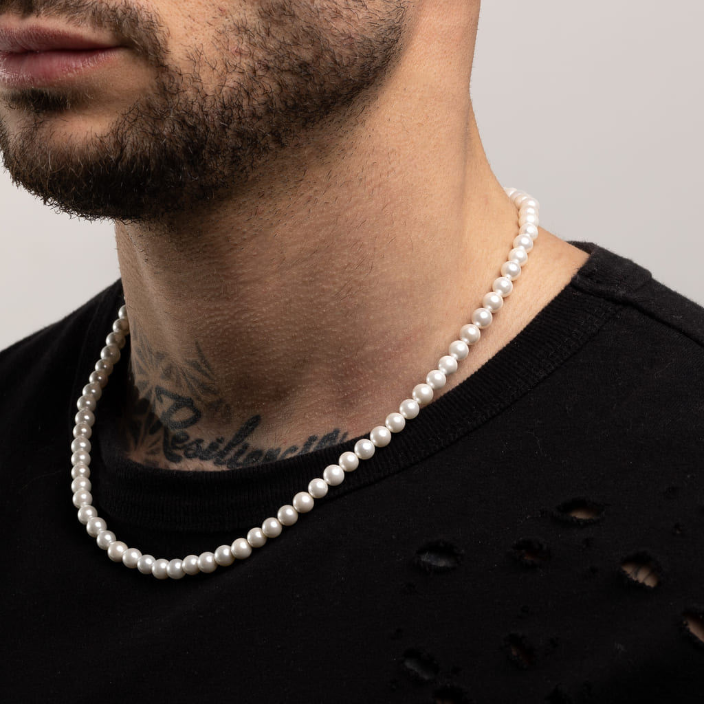 Cadena Diavlo Perlas 6 Mm