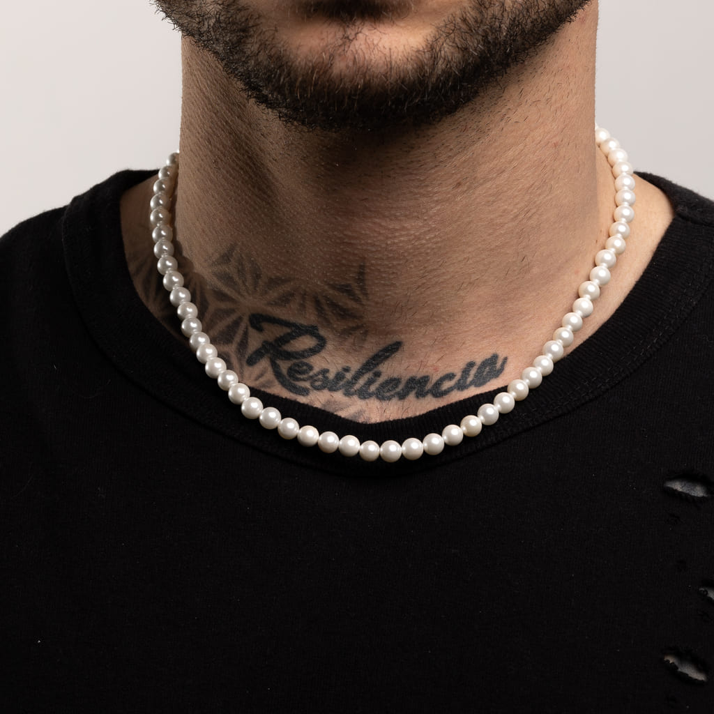 Cadena Diavlo Perlas 6 Mm