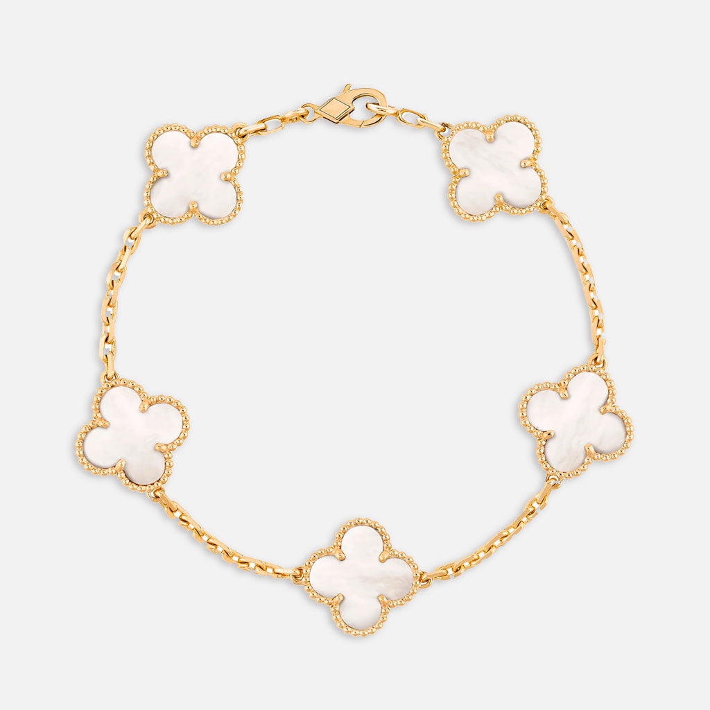 Pulsera Diavlo Trébol - White