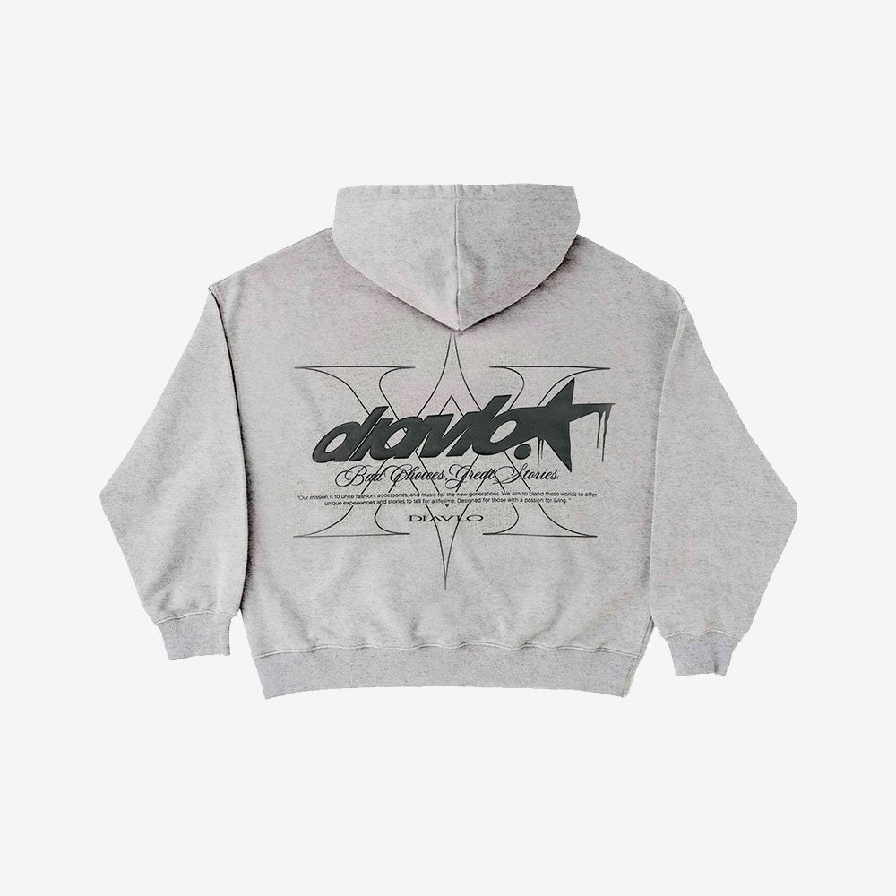 Sudadera Bad Choices Great Stories - Diavlo (GREY)