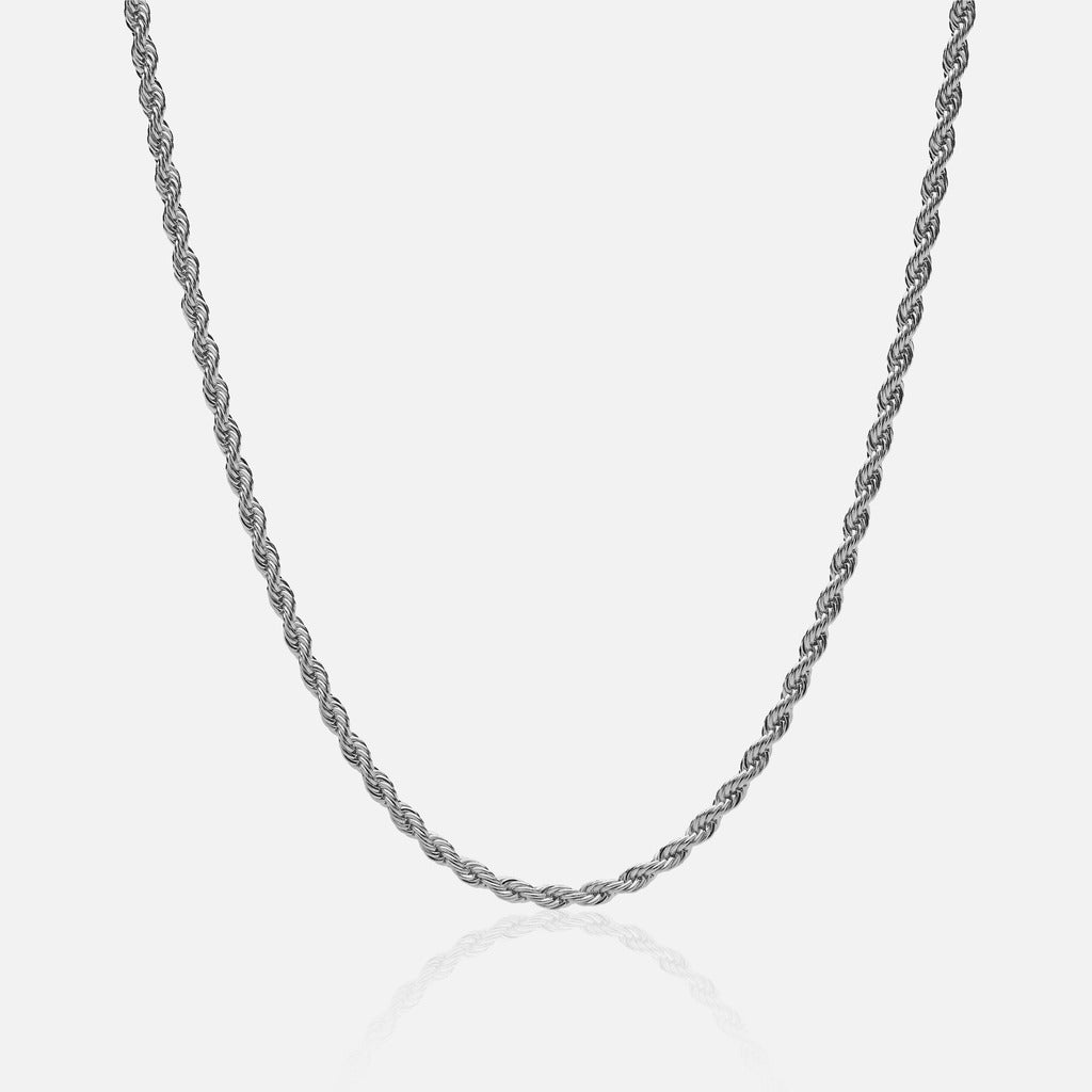 Diavlo Rope Chain 18K White Gold 3 Mm