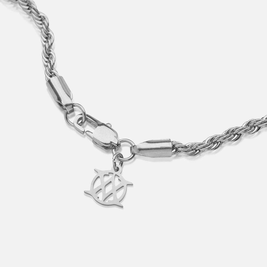 Cadena Diavlo Rope Oro Blanco 18K 3 Mm