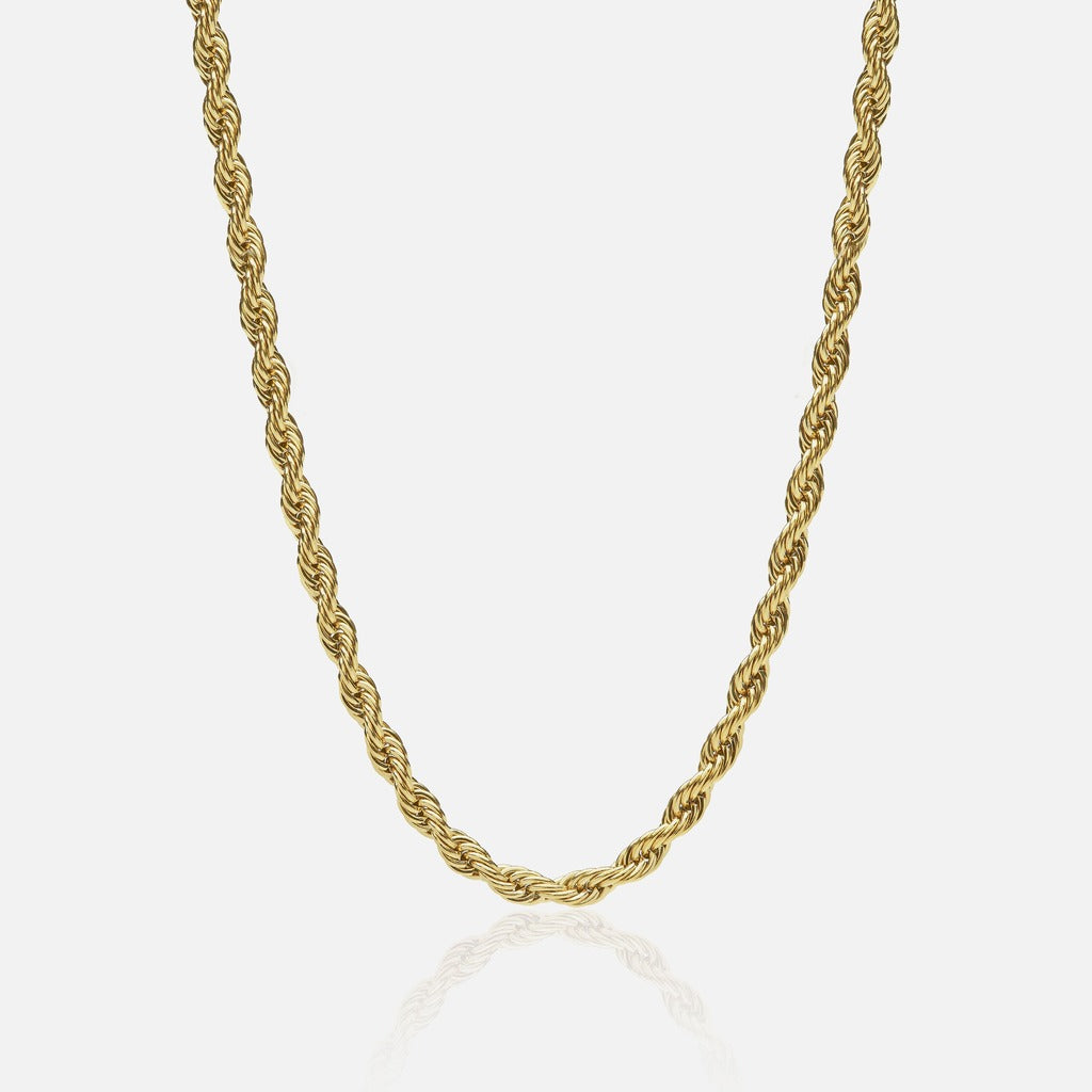 Cadena Diavlo Rope Gold 6 Mm