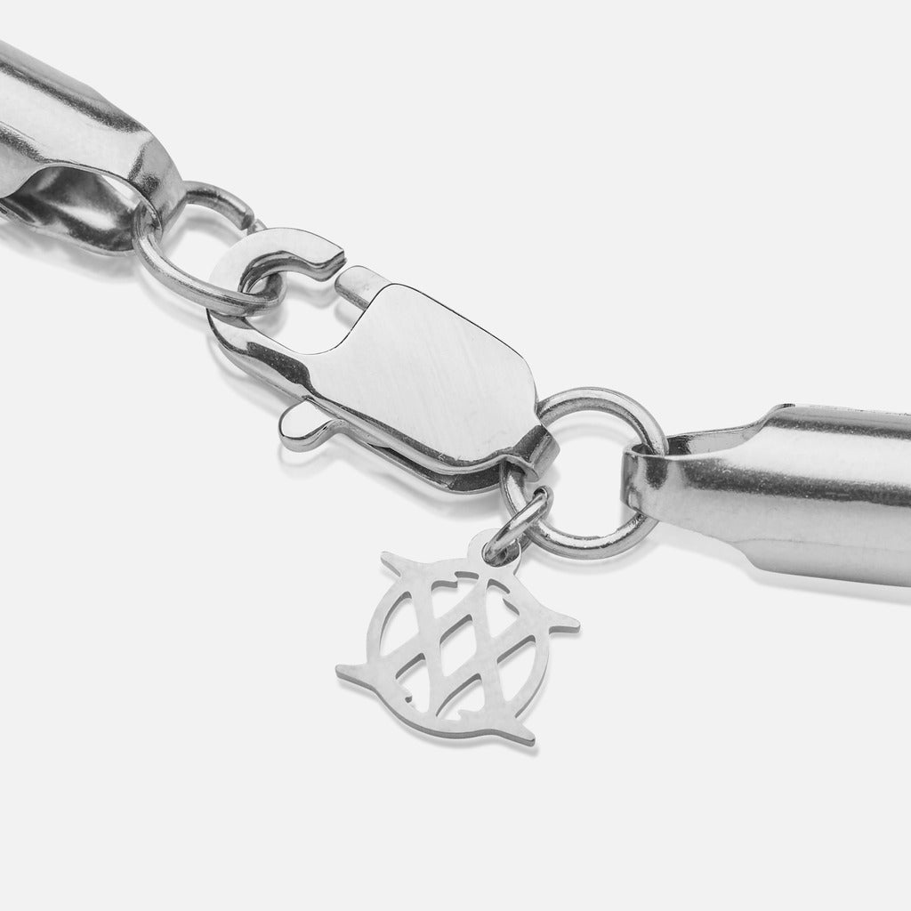 Colgante Diavlo Cruz Oro Blanco 18K