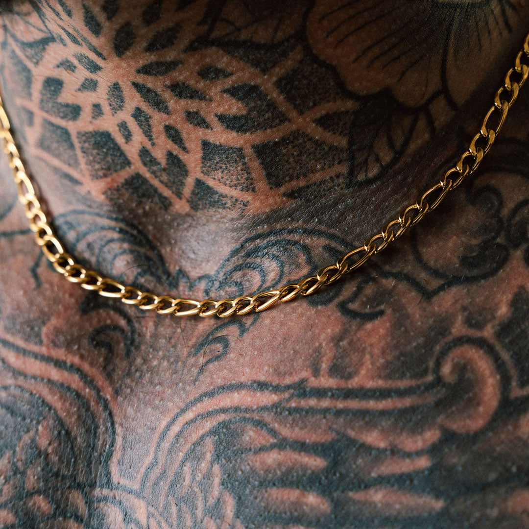 Cadena Diavlo Figaro Gold 5 Mm