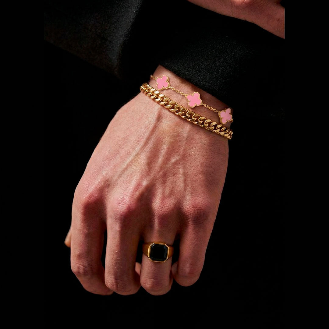 Pulsera Diavlo Trébol - Pink