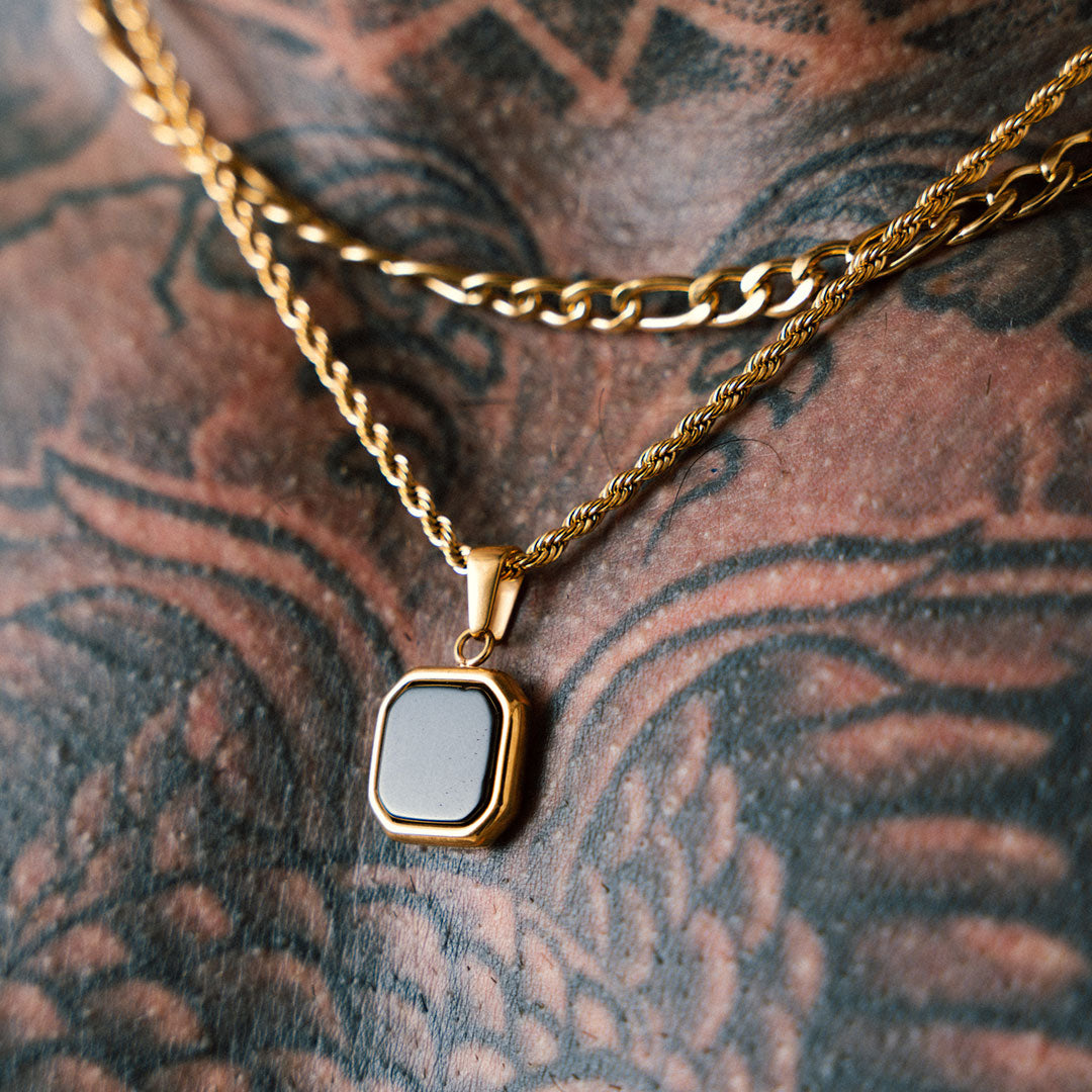 Colgante Diavlo Onix Oro