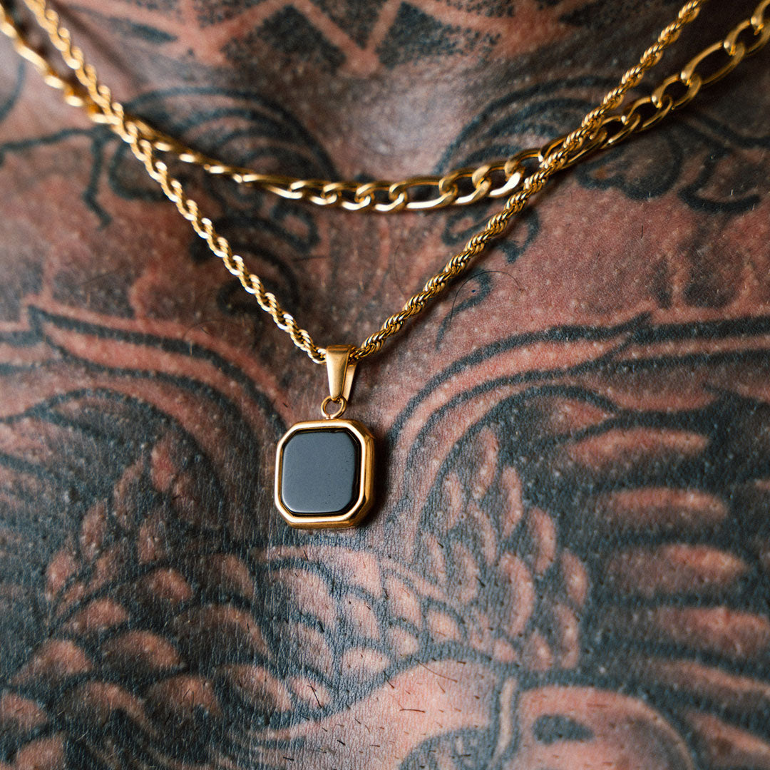 Colgante Diavlo Onix Oro