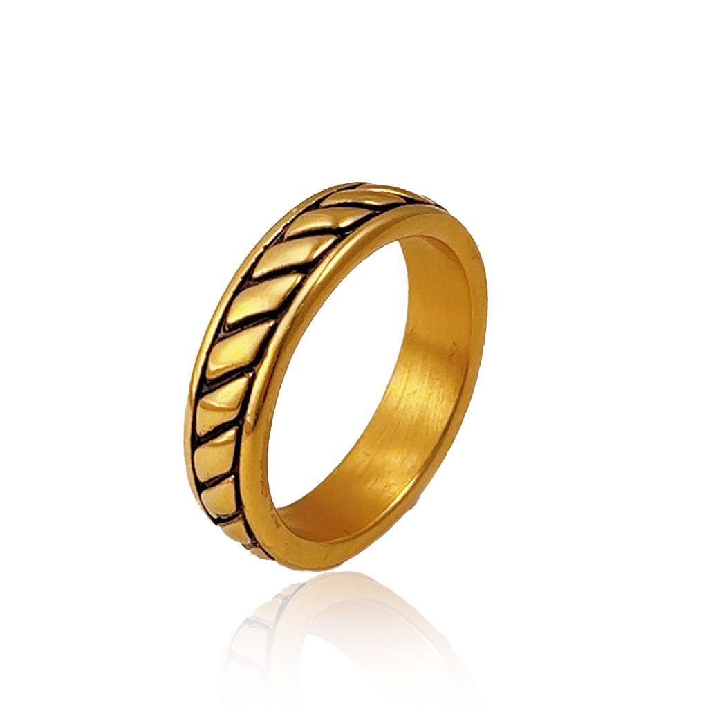 Anillo Diavlo Rope Oro 18K