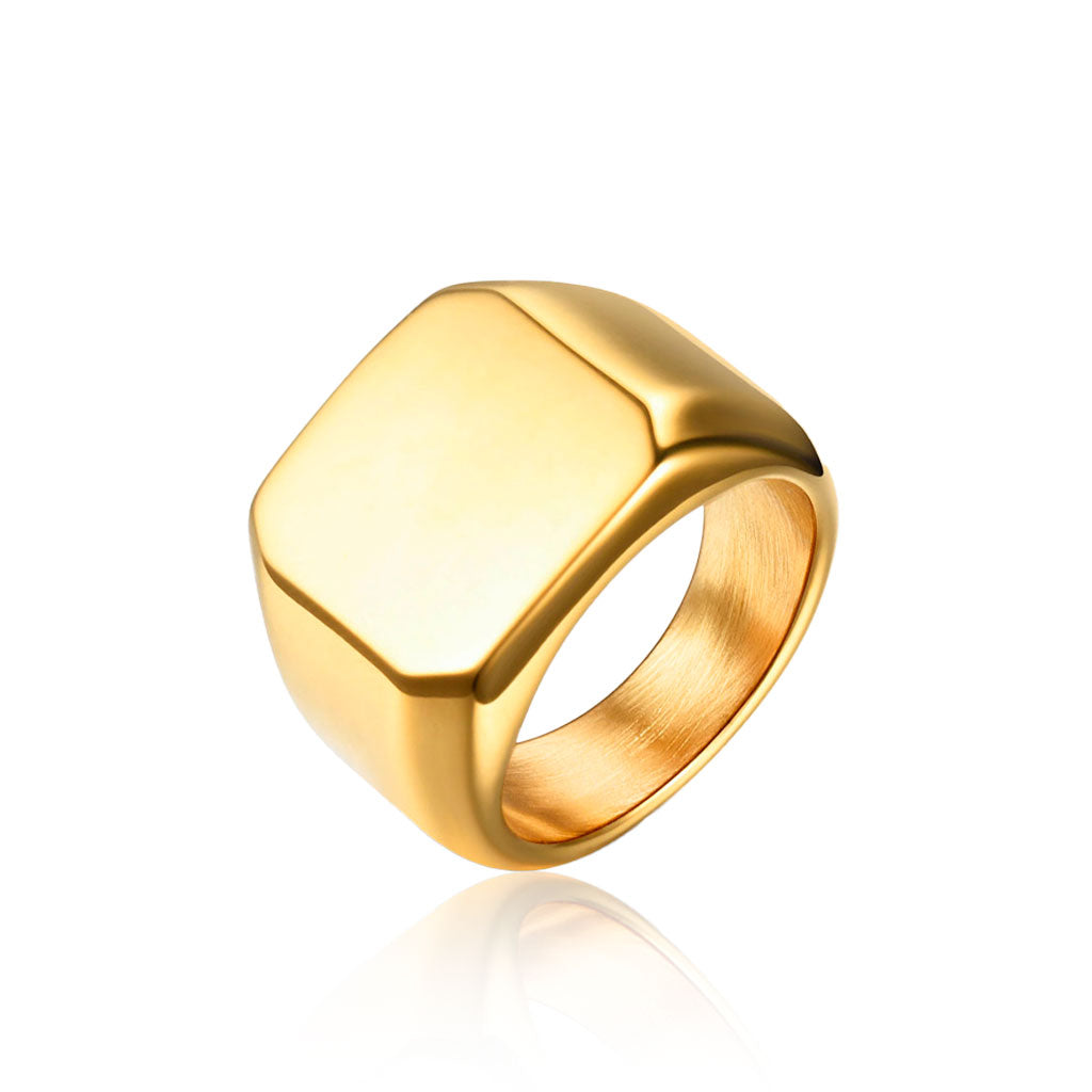 Anillo Diavlo Sello Oro 18K