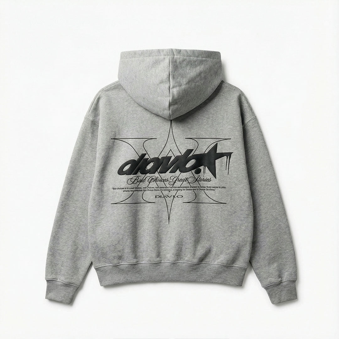 Sudadera Bad Choices Great Stories - Diavlo (GREY)