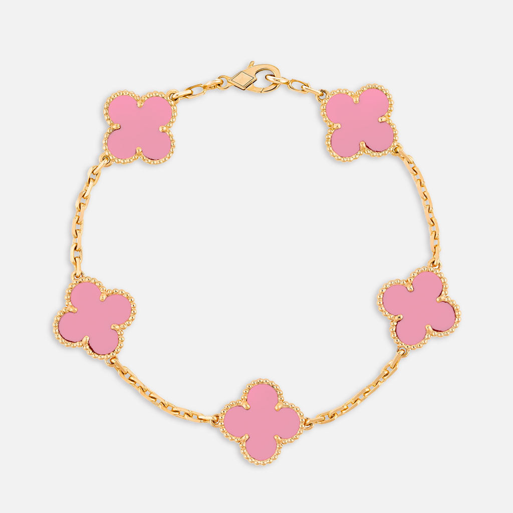Pulsera Diavlo Trébol - Pink