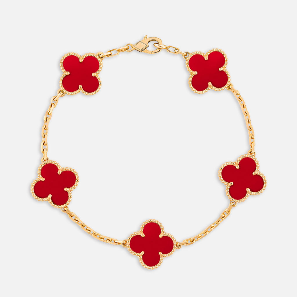 Pulsera Diavlo Trébol - Red