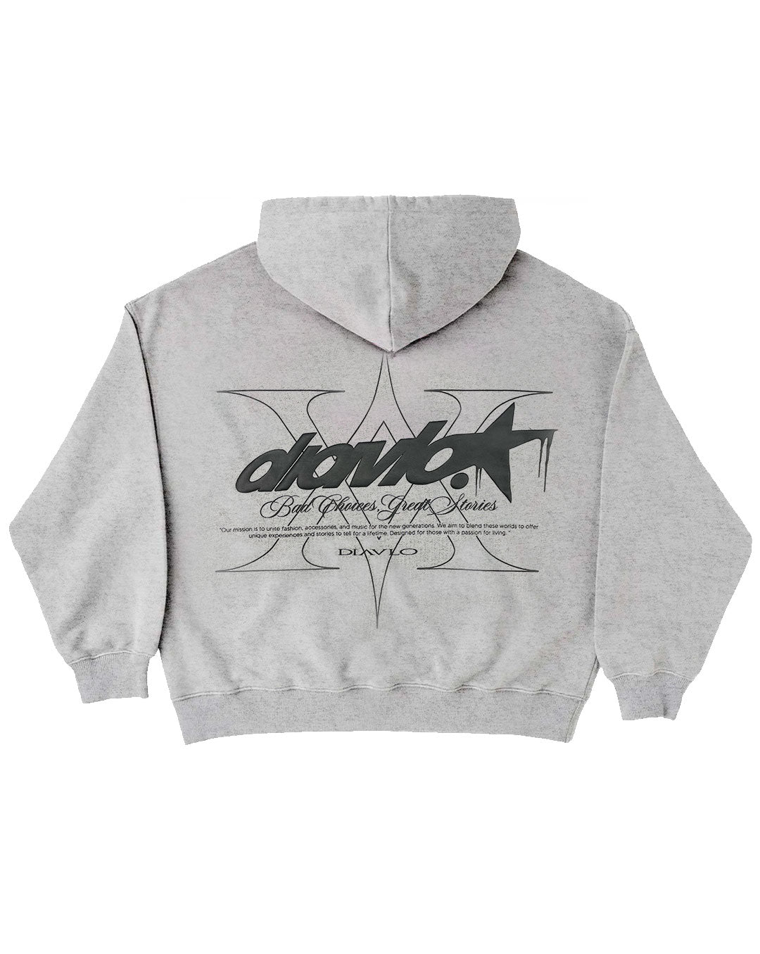 Sudadera Bad Choices Great Stories - Diavlo (GREY)