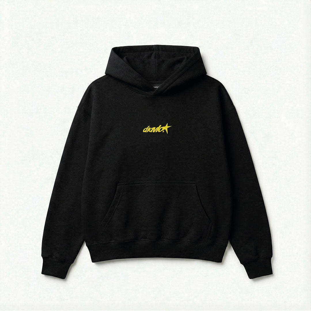Sudadera Bad Choices Great Stories - Diavlo (BLACK/YELLOW)