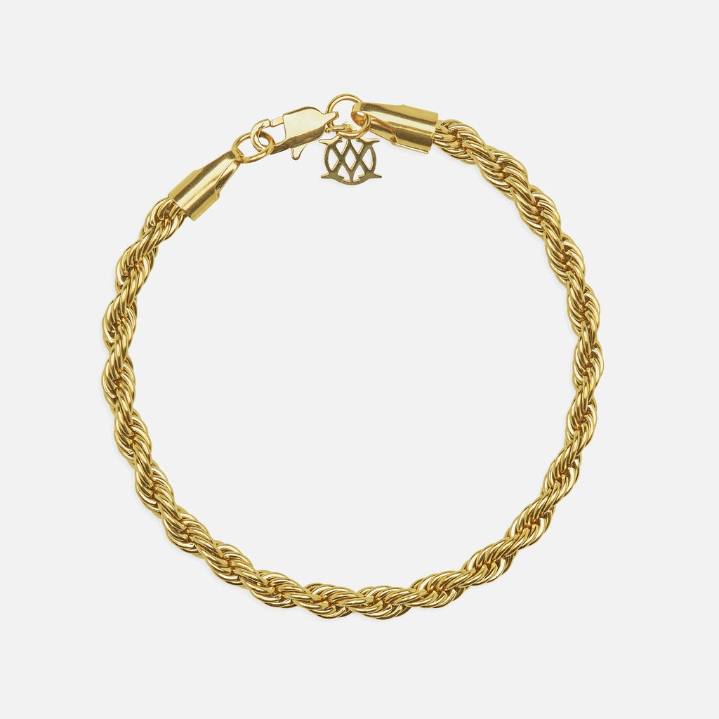 Diavlo Rope Gold Bracelet 5 Mm