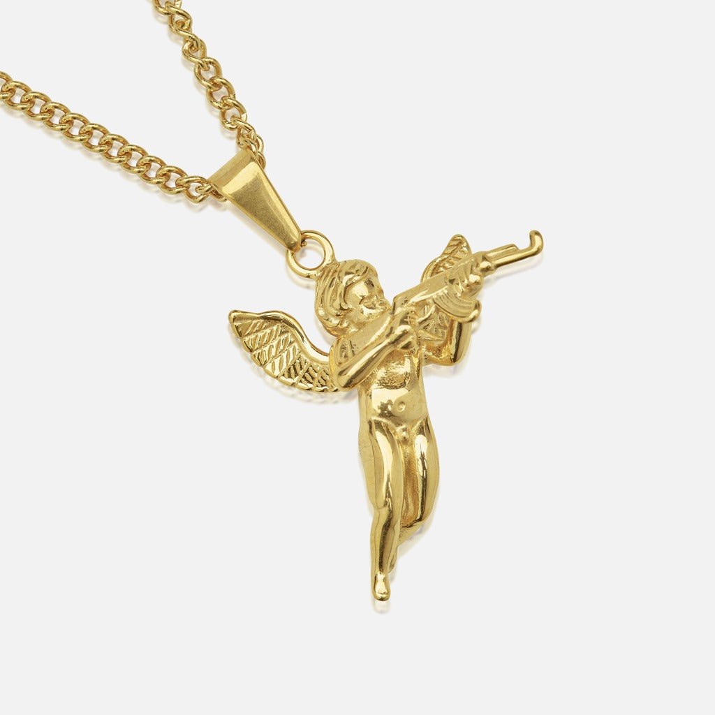 Diavlo Cupid Ak Gold Pendant